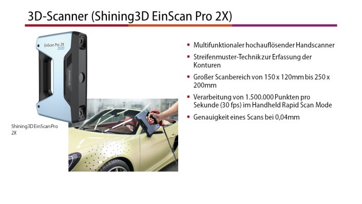 3D-Scanner (Shining3D EinScan Pro 2X)