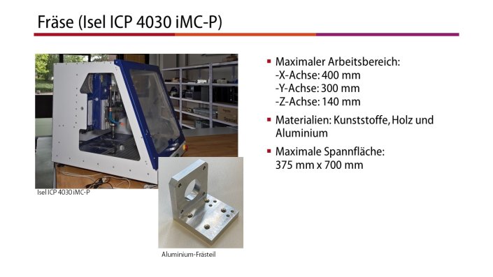 Fräse (Isel ICP 4030 iMC-P)