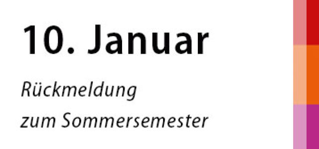 10. Januar: Rückmeldung zum Sommersemester (Bild:TH Köln)