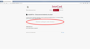 Dokument in das Druck- und Scanportal hochladen