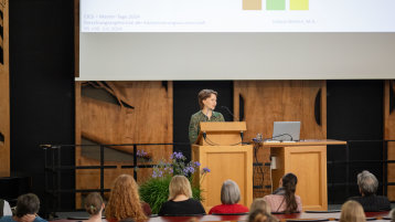 Vortrag bei den Master-Tagen 2024 (Bild: TH Köln / KISD Foto AG )