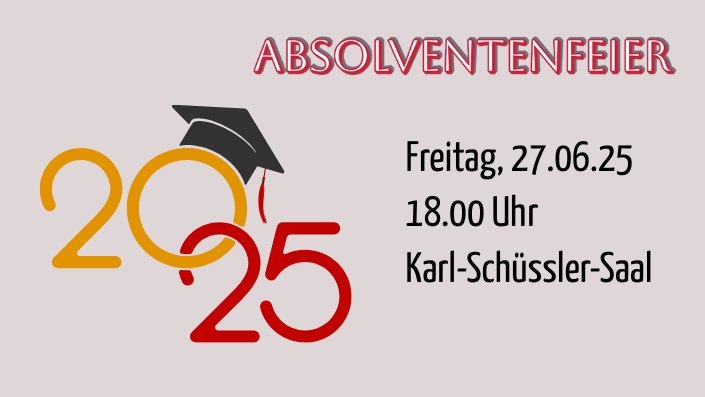 Absolventenfeier SoSe 2025 Absolventenfeier SoSe 2025