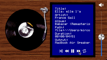 Music Player in C++ und Qt implementiert (Bild: TH Köln - Max Groth/Mirco Tornow)