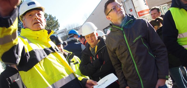Baustellenbegehung in der Weiterbildung Fachplaner*in und Fachbauleiter*in im Brandschutz (Bild:TH Köln)