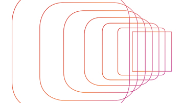 Feine Linien in den Farben der TH Köln: rot, orange, violett (Bild: TH Köln) Feine Linien in den Farben der TH Köln: rot, orange, violett (Bild: TH Köln)