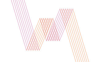 Ein abstraktes Keyvisual aus Linien in TH-Farben visualisiert den Workshop. (Bild: TH Köln)