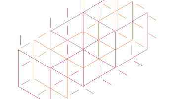 Ein abstraktes Keyvisual aus Linien in TH-Farben visualisiert den Lehrgang. (Bild: TH Köln)