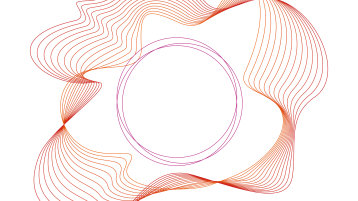 Abstraktes Visual, das mit Linien in TH-Farben die Weiterbildung analogisiert (Bild: TH Köln)
