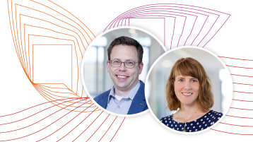 Bilder der Referierenden Stephan Piotrowski und Ruth Hausmann (Bild: TH Köln / Zukunftsagentur Rheinisches Revier)