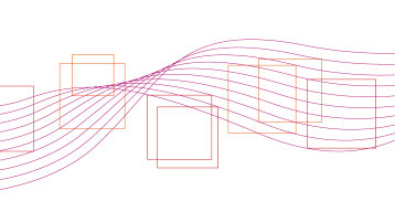 Ein abstraktes Visual mit Sprechblasen analogisiert das Format "Lunchtalk" (Bild: TH Köln)