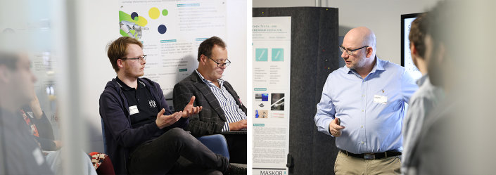 Eindrücke der Athmosphäre beim Workshop "Nutzung von KI in der Produktion mit Human-In-The-Loop Prozessen "