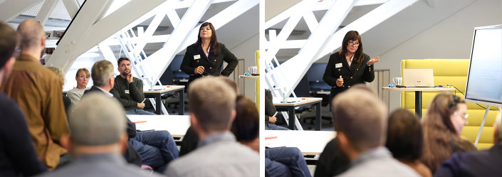 Eindrücke der Athmosphäre beim Workshop " KI-Agenten und Assistenten im Content-Marketing – Kopferweiterung oder Kontrollverlust?"