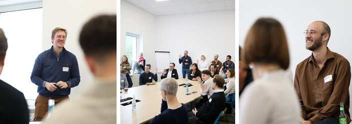 Eindrücke der Athmosphäre im Workshop "Die Rolle virtueller KI-Assistenten in den Unternehmenswelten von morgen"