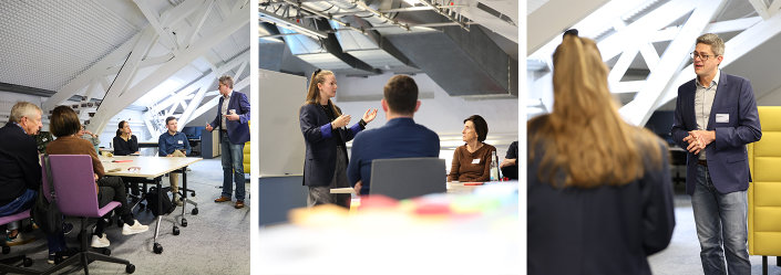 Eindrücke der Athmosphäre beim Workshop   "Irrtümer, Fragen und Mythen - Herausforderungen und Chancen für die  KI-Integration" 