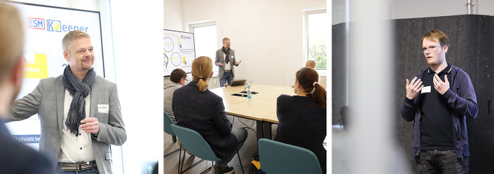 Eindrücke der Athmosphäre bei den Workshops "Babyboomer weg, Fachwissen weg? ..." und "Überwachung von Produktionsprozessen durch Computer Vision und Wärmebildkameras"