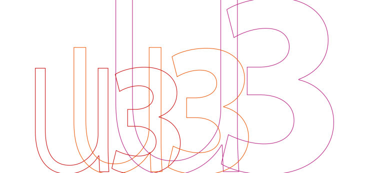 Ein abstraktes Keyvisual aus Linien in TH-Farben visualisiert den Lehrgang. (Bild: TH Köln)