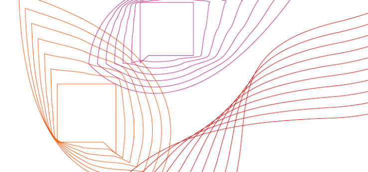 Ein abstraktes Visual mit angedeuteten Stationen analogisiert das Format "Exkursionswoche" (Bild: TH Köln)