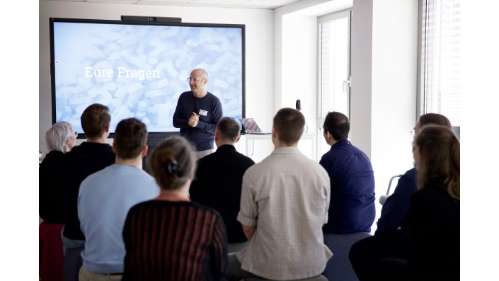 Michael Stock hält seinen Workshop.